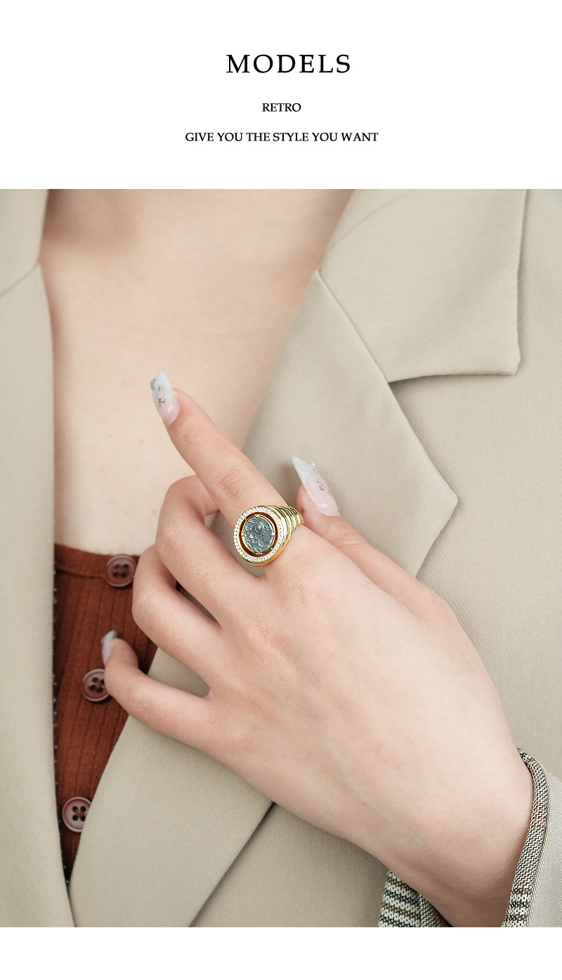 Fashion Geometric Copper Plating Open Ring 1 Piece