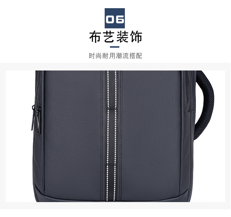 New cross-border large-capacity waterproof backpack, men's high-end 17.3-inch laptop bag, double-shoulder business bag undefined
