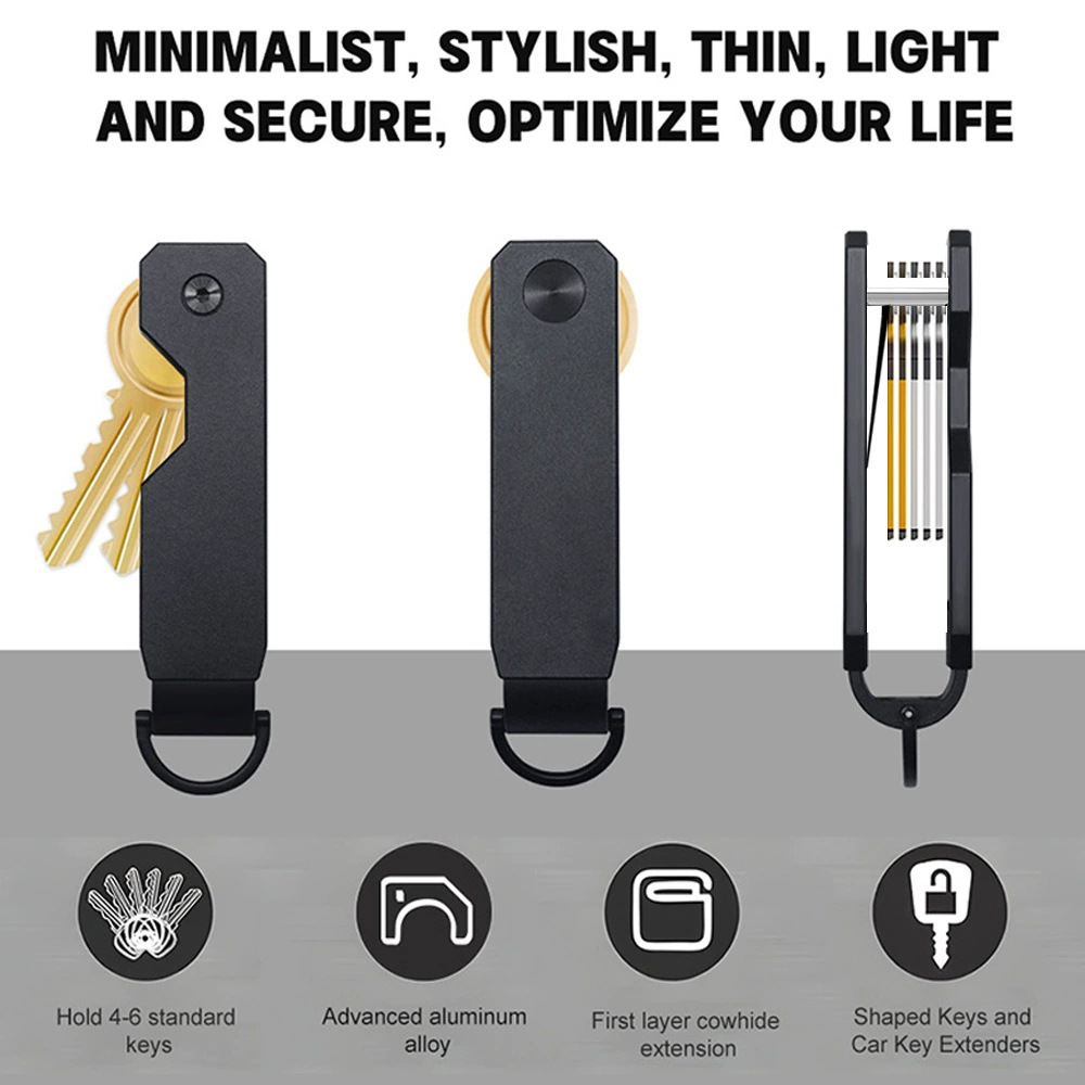 공장 재고 국경 도매 금속 키 저장 버클 알루미늄 합금 키 저장 장치 다기능 키 클립