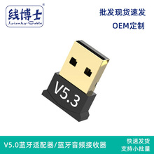 批发5.0蓝牙音频接收器 USB适配器台式机电脑免驱动5.0蓝牙适配器