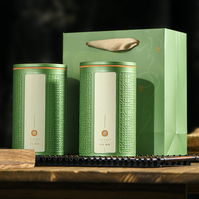 New Style Tin Tea Can Round 125g Tea Can Black Tea Green Tea Metal Can Tea Packaging Tin Box