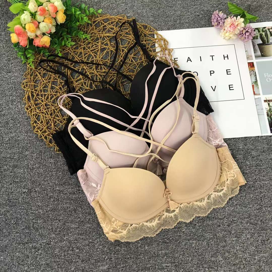 Filipino brillante sujetador ropa interior sin costuras medio grueso de alta calidad se reunieron multi-color multi-tamaño sujetador inalámbrico al por mayor