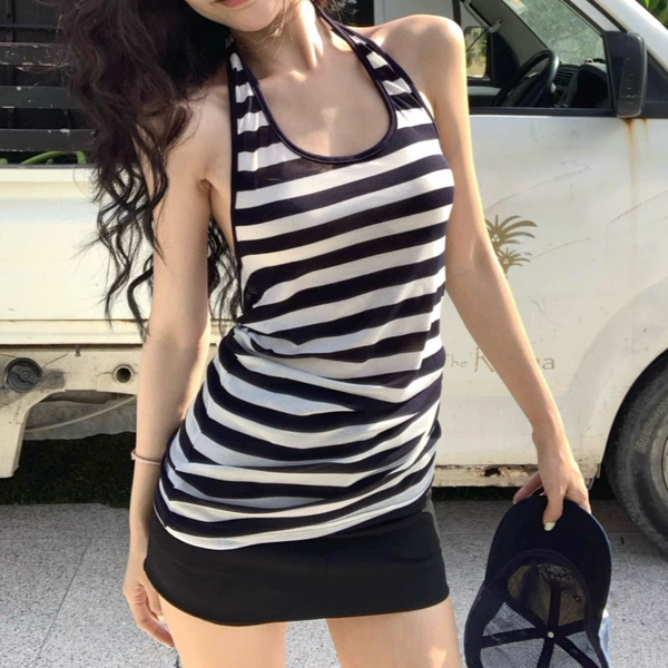 Striped vest