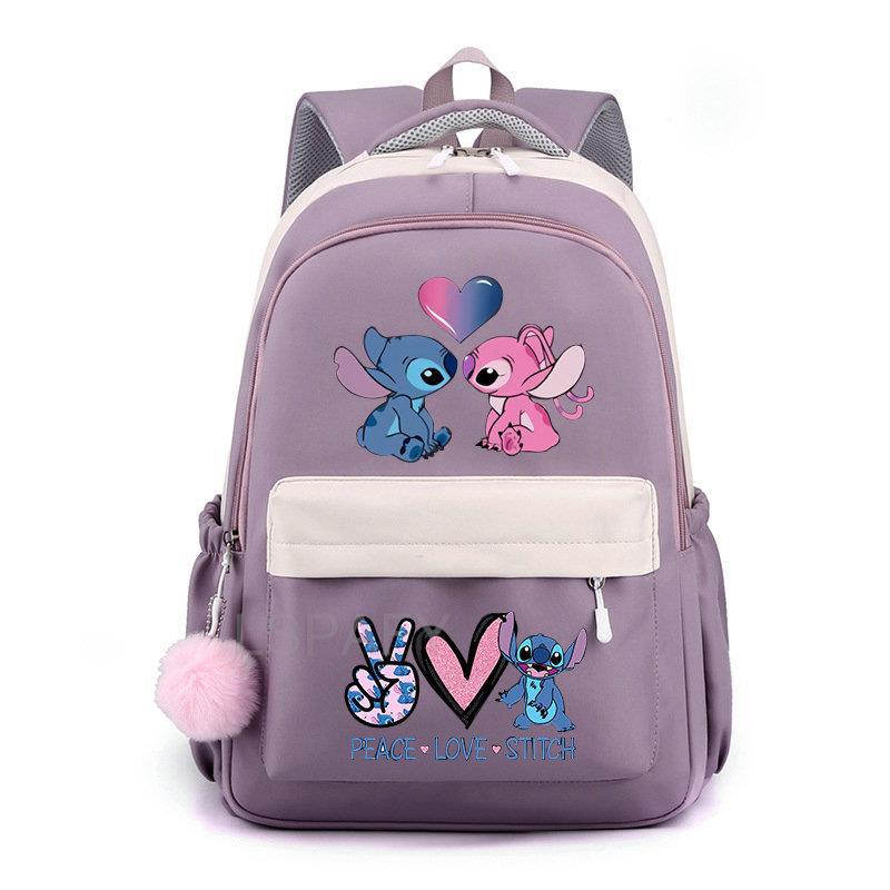 Stitch niños bolso de escuela mochila moda niños mochila de viaje lindo niño niña libro mochila