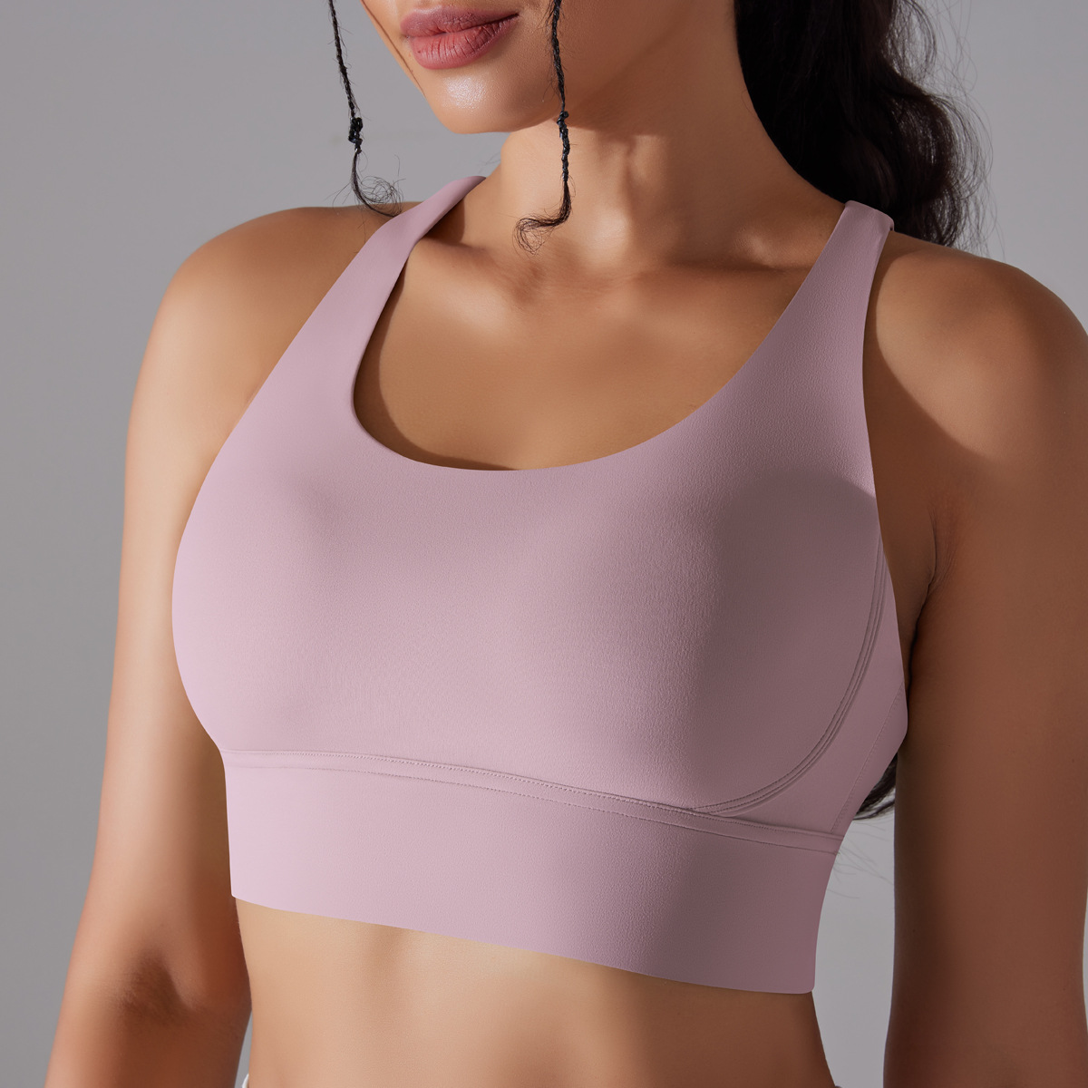 127g Weight Sleeveless Sleeve Length Nylon, Spandex Fabric Type Short Top Length Halter Crisscross Tank Tops Type Fitness, Yoga Occasion U Neck Neckline Solid Color Pattern Sports Style Sports Solid Color Nylon Spandex U Neck Active Tops Halter Crisscross Tank 43