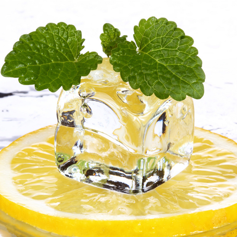Acrylic Ice Cubes, Irregular Square Fake Ice Pieces, Window Display, Fish Tank, Bar Counter, Beverage Supplies, Glow-In-The-Dark, Multiple Sizes