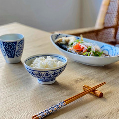 Japanese imported Recaro series ceramic tableware rice bowl cups tea cups oval plate long plate fish plate for home use