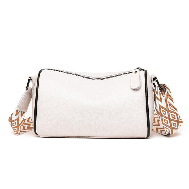 Cross-Border New Top Grain Cowhide Leather Bag For Women, Large Capacity Shoulder Crossbody Underarm Bag, Genuine Leather Studded Pillow Bag - Thumbnail 8