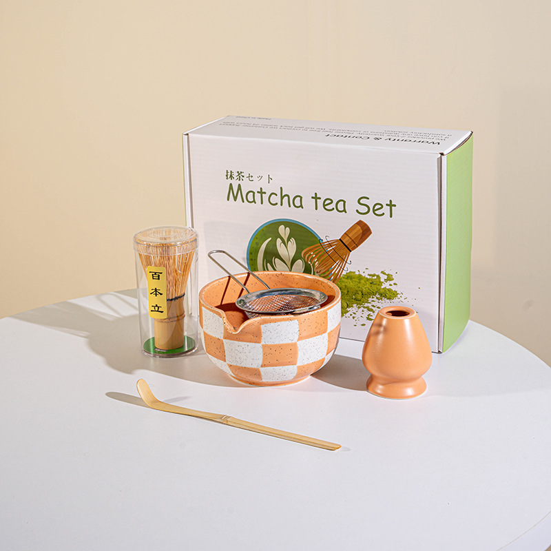 SQ 체크무늬 5종세트 베이지(화이트 컬러박스)