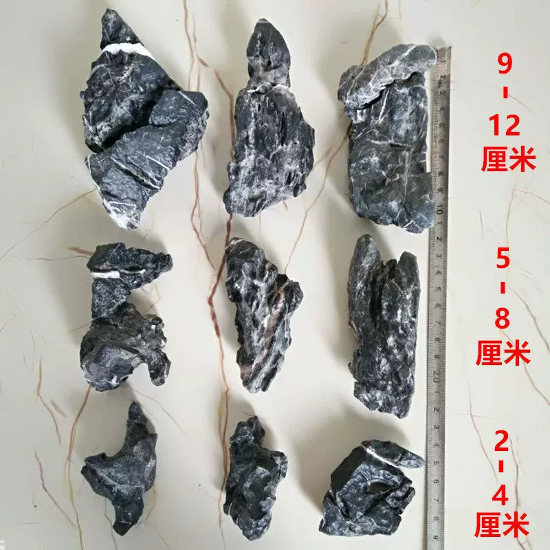 Fish tank landscaping stones, Qinglong stones, small pieces of pickling, micro-cancerous tank, moss tank, mini ornament, small rockery stones