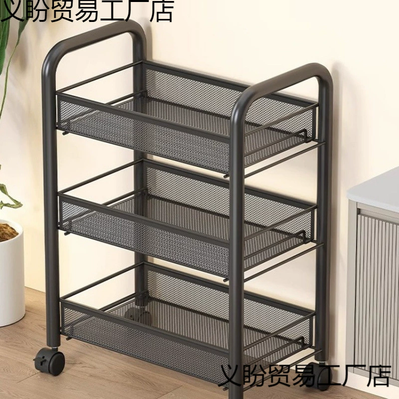Нержавеющая сталь маленькая тележка для ванной комнаты напольная полка для кухни многоуровневый шкаф для хранения