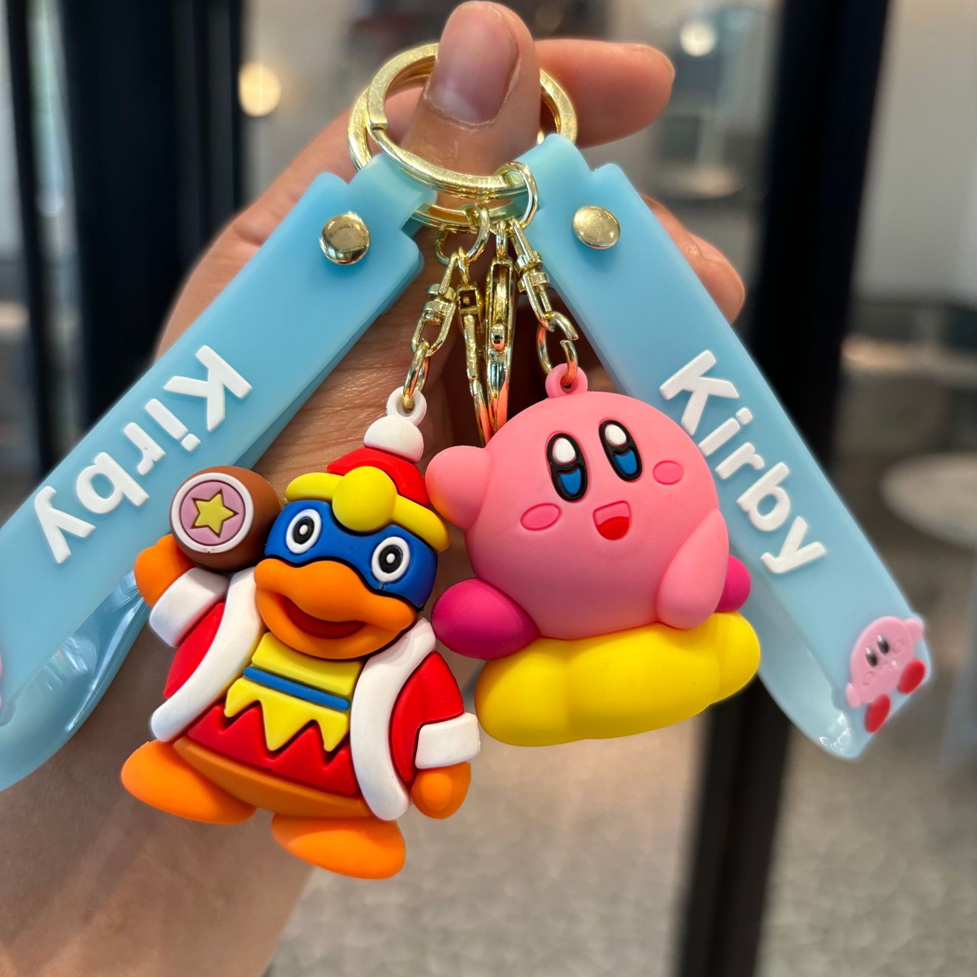 Nuevo Star Card Keychain PVC Muñeca Colgante Bolso de coche Bag Bag