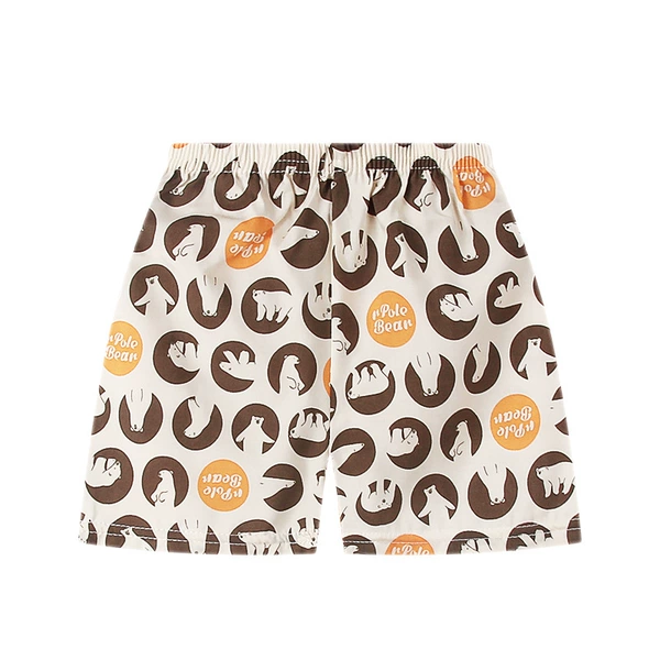Y05 orange yellow pet cotton and silk shorts
