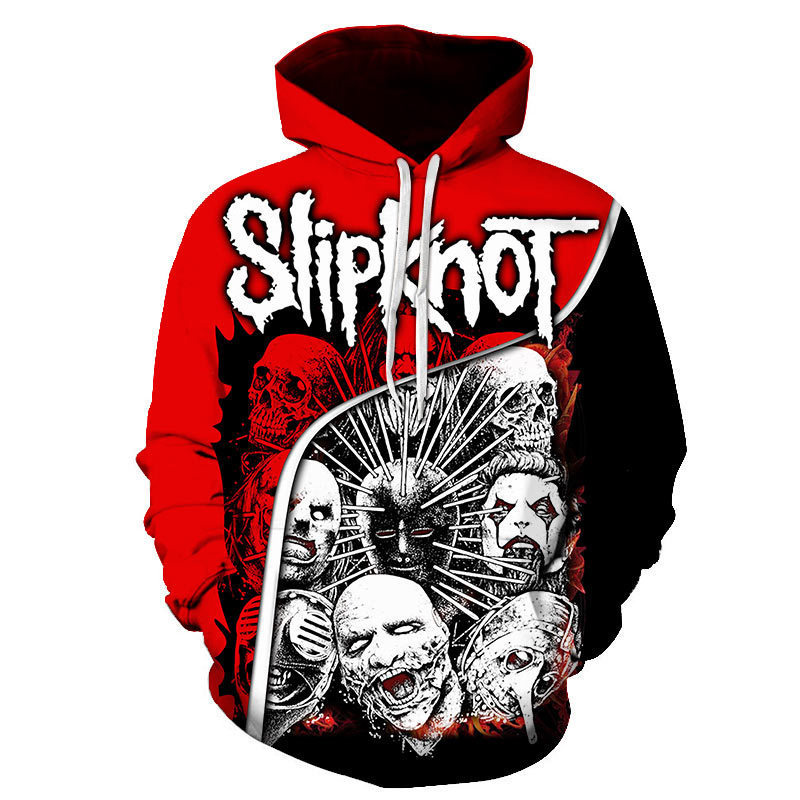 Slipknot knot band COS peripheral series cross-border new fashion hoodie sweatshirt horn clothing Slipknot knot band COS peripheral series cross-border new fashion hoodie sweatshirt horn clothing