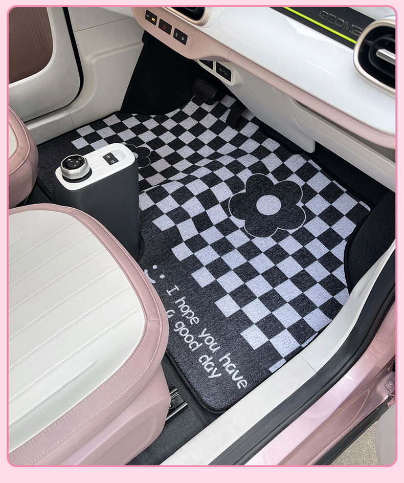 Suitable for Panda Mini Kart Special Wire Ring Foot Pad 25 New Decorative Pad Cartoon Car Pad Wear-Resistant Protection