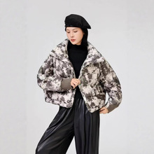 新款大码女装 高档时尚休闲简约羽绒服 宽松大版女装外套