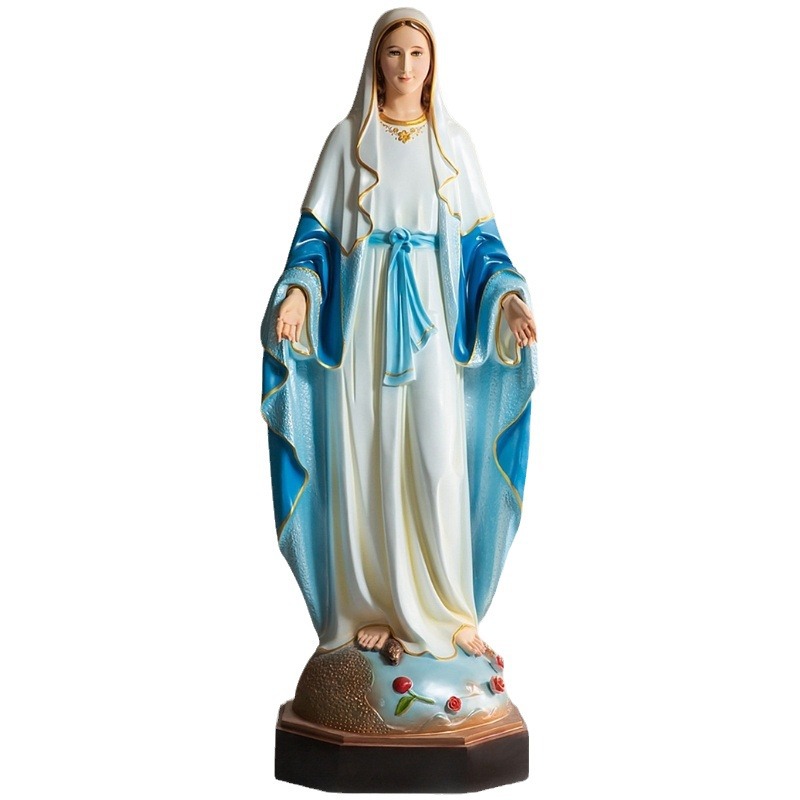 EXPRESSIÓN DEL POS 160cm Ornamento de la Virgen de José una estatua de la familia decora la sala de estar de la figura principal