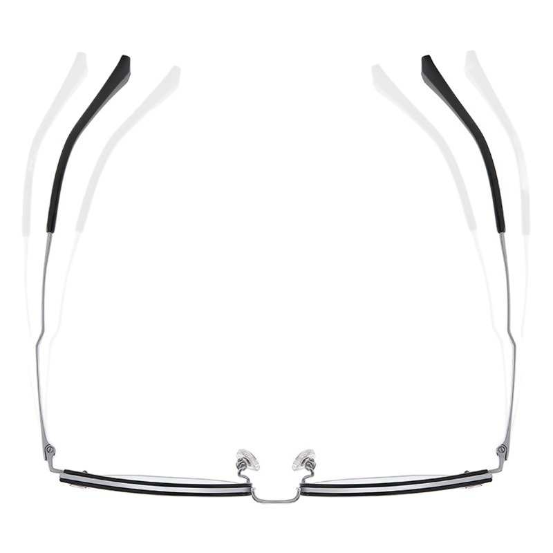 ST6205 ultra-ligero puro titanio miopía anti-azul gafas de luz Nuevo marco artístico gafas cuadradas de titanio puro