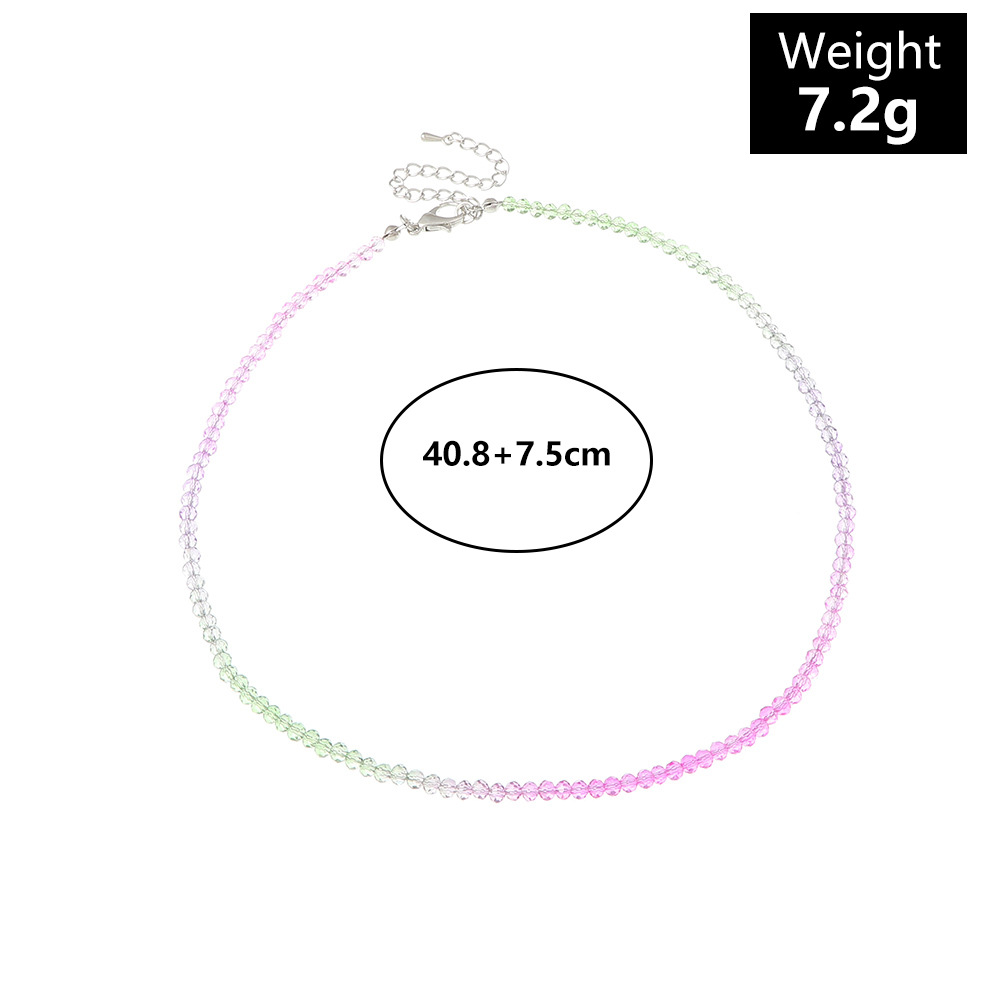 1 Piece Quantity 1 Piece Fashion Color Block Beaded Mixed Materials Women's Necklace