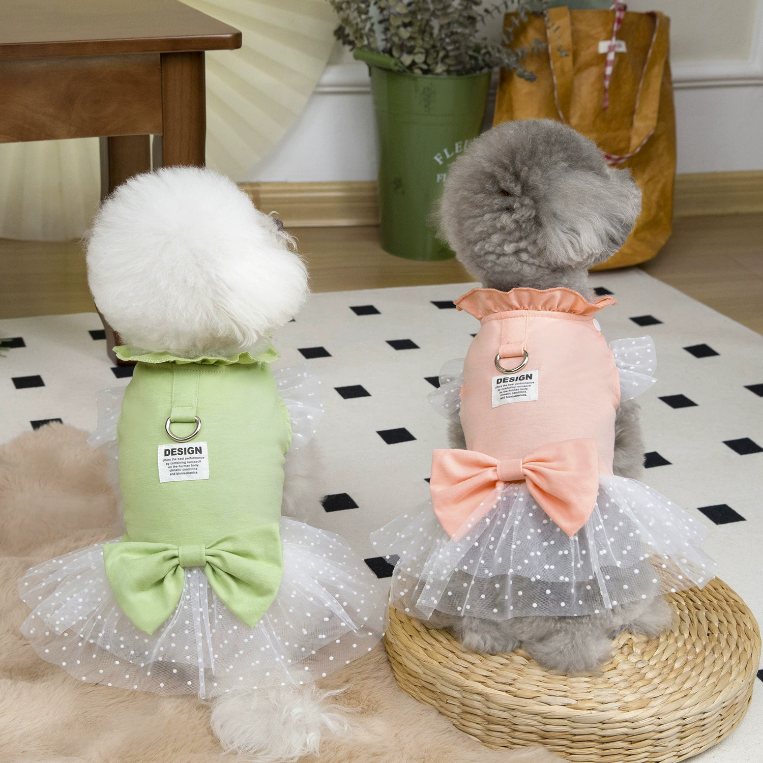 25 звездных платьев весной и летом новый костюм для домашних животных, одежда для собак, кошка, молоко, медведь, фруктоза юбка, лучше, чем медведь Тедди
