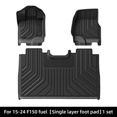 Suitable for 15-26 Models of Ford F150 Car Floor Mats, Waterproof and Dirt-Resistant, Special Tpe Floor Mats for the Rear Compartment (Modelə uyğun ayaqaltı) - 15-24-ford-f150-single-layer-fuel-floor-mats-north-america-w230008843
