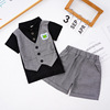 Fashionable children's summer set, sleeves, city style, with short sleeve