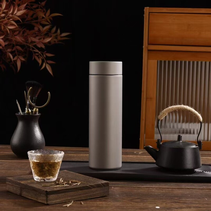 Xiaomi Same Pure Titanium Thermos Cup Double Titanium Cup Tea Separation Office Gift Business Straight Cup Large Capacity Enterprise