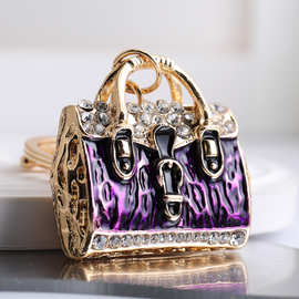 轻奢简约水钻女士包包汽车钥匙扣INS风钱包钥匙链礼品厂家批发