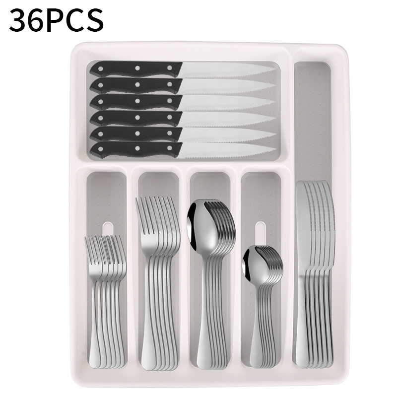 실버 [보관함*1+식기 6개 구성품*6]