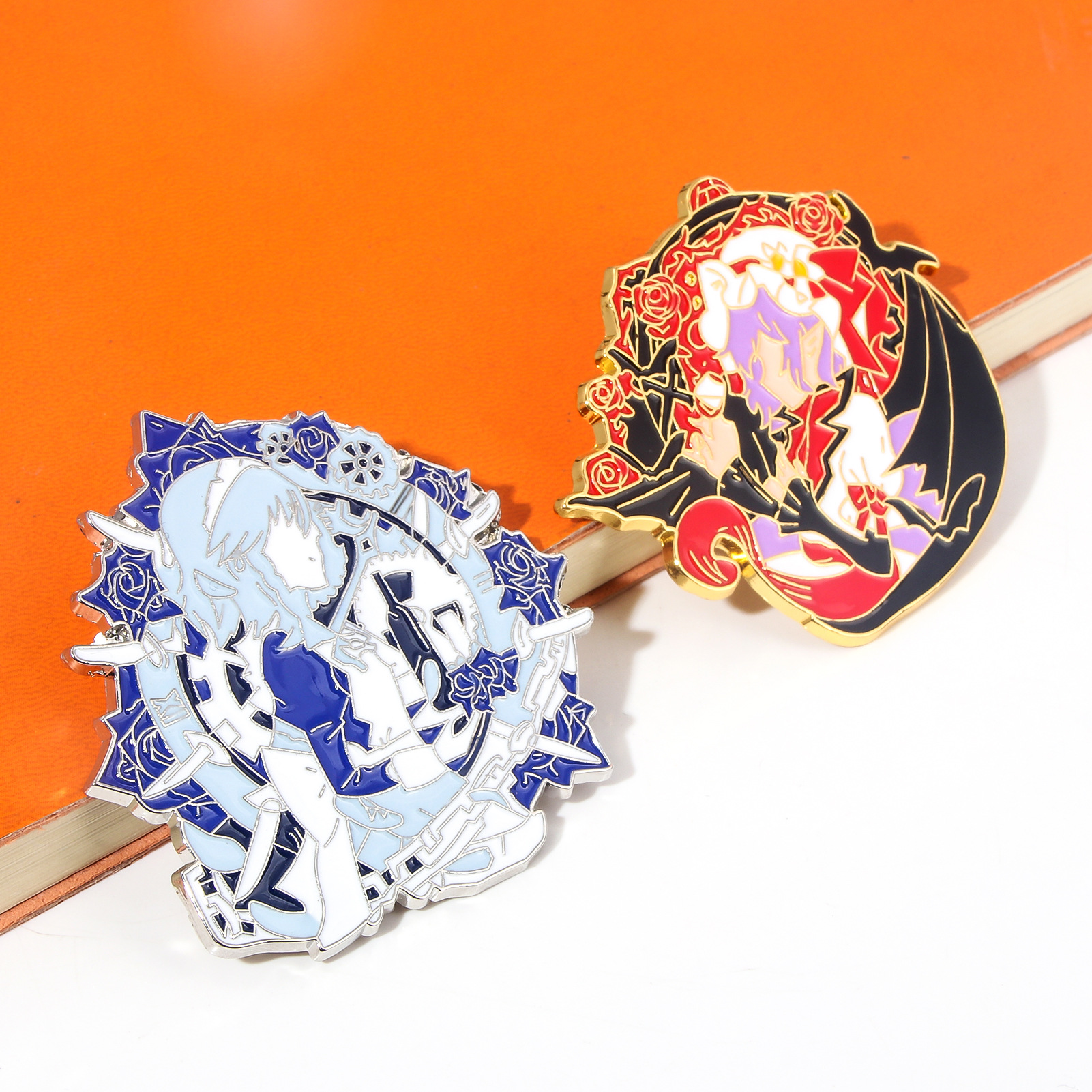 Oriental project enamel brooch eight clouds purple figure badge fantasy township 17 years old purple mother fjdjqiweiop