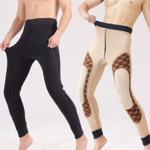 男士保暖裤加绒加厚秋裤600克秋冬季护膝男裤棉裤护腰大码打底裤