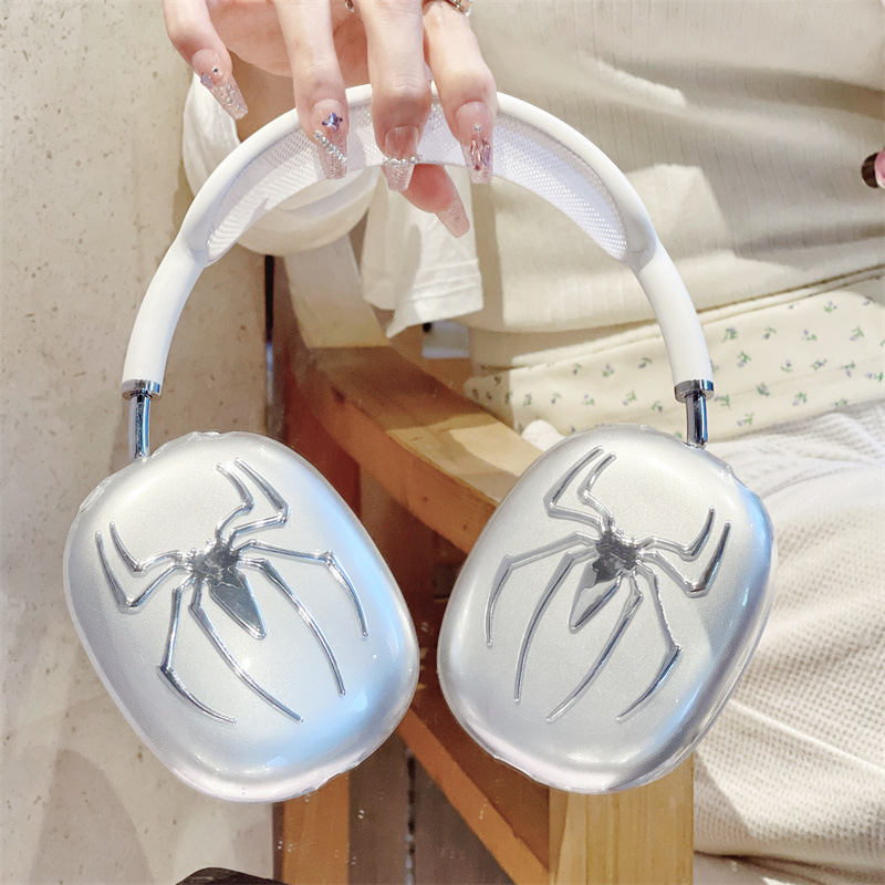 Galvanized Spiderman Protective Case for Apple airpods Max Headset Protective Case for airpods Women Galvanized Spiderman Protective Case for Apple airpods Max Headset Protective Case for airpods Women