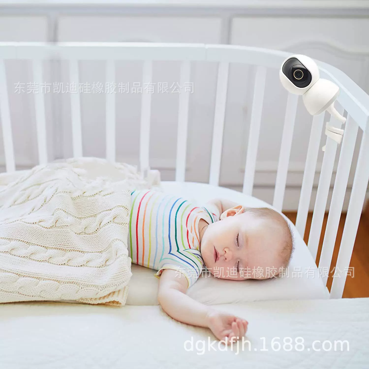 适用小米360萤石tplink婴儿床缠绕监控摄像头支架 小孩bb栏杆围栏
