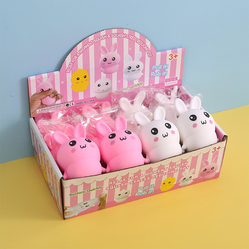 Internet celebrity simulation rabbit vent memory toy pinchle creative new and unique office gift decompression toy