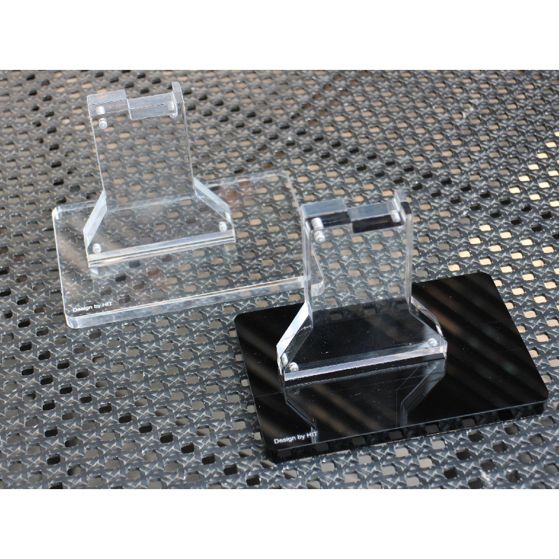 软弹透明亚克力ar展示架玩具枪M4模型支架可更换装饰纸