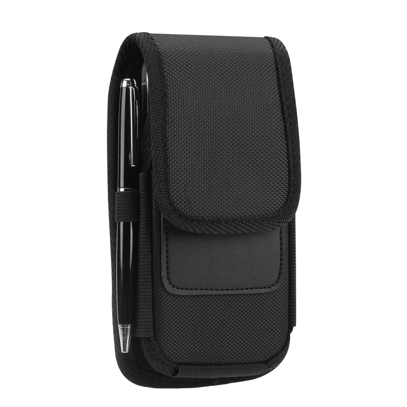 Suitable for 16max card vertical universal leather case 16E Oxford nylon fabric belt mobile phone waist bag Suitable for 16max card vertical universal leather case 16E Oxford nylon fabric belt mobile phone waist bag