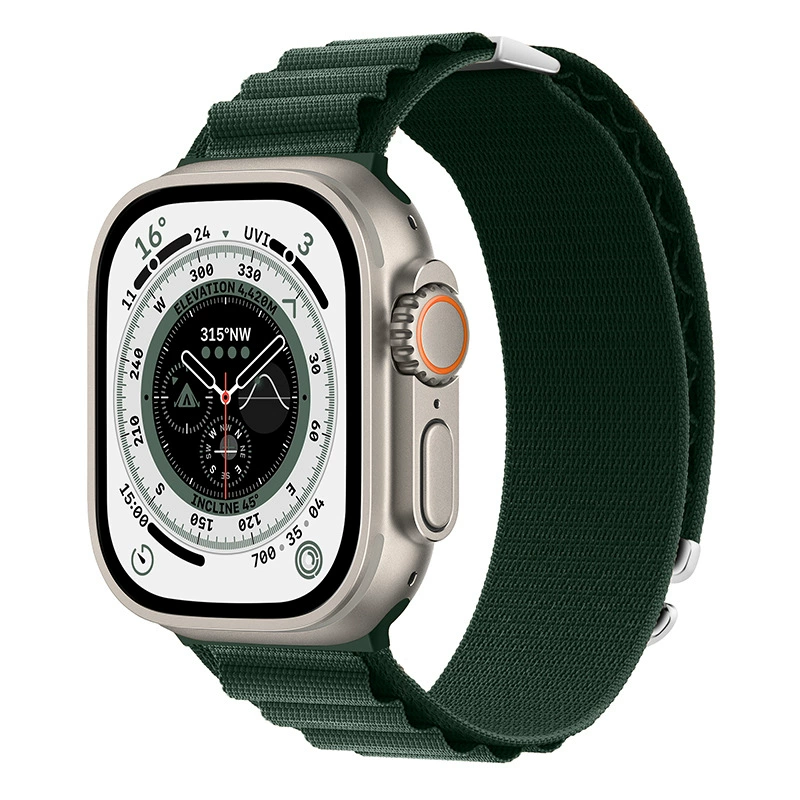 Подходит для ремешка Apple Watch 10 Alpine facelift двухсекционная петля нейлоновый плетёный ремешок для iWatch