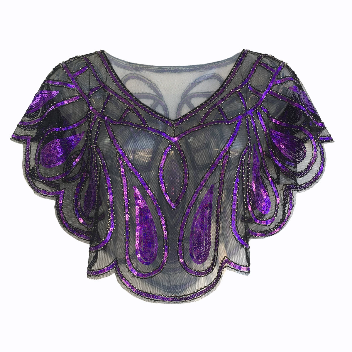 Вечернее платье, ретро плащ, ногти sequins, (перекрестная торговля)