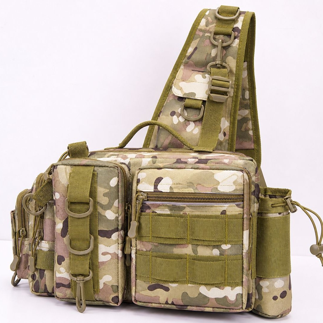Transfronterizo de pesca bolsas luya bolsas multifuncionales bolsas de hombro bolsas de pecho tácticas camufladas bolsas de viaje de bicicleta al aire libre