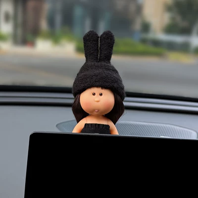Interior Decoration Car Dashboard | Car ornaments - screen-model-tube-top-suit-potato-sister