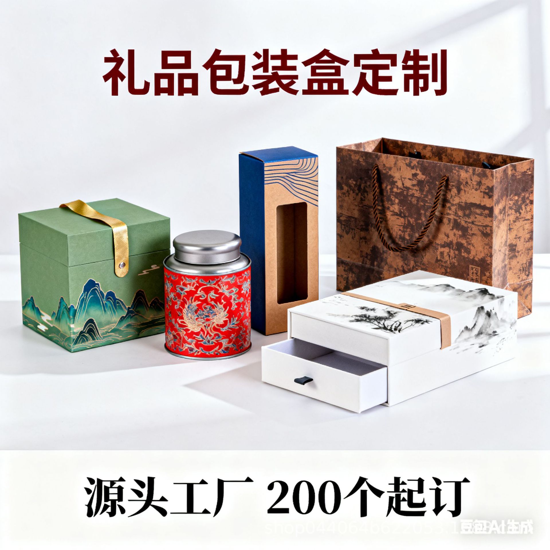 白卡纸茶叶包装盒覆膜烫金工艺高档普洱铁观音礼品盒支持小量打样
