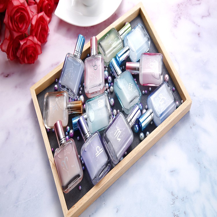 Processing and Customization of Twelve Constellations Perfume for Girls and Students, Long-Lasting Light Fragrance for Men and Women, Small Bottle Flap Pocket Pants Perfume Factory Home