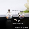Transparent glossy crystal, pendant, bottle, wholesale, cinnabar