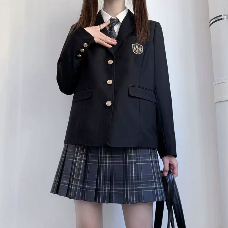 [Одиночный дизайн] Колледж JK Униформа Женская весна и осень Колледж стиль пиджак Маленькая женская одежда высокого уровня