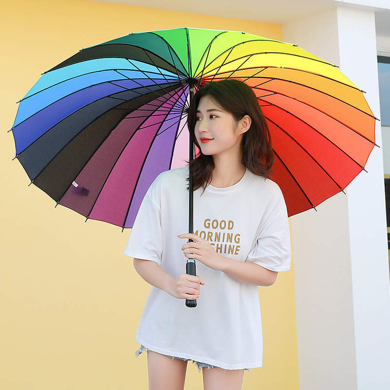 抗风24骨长柄超大号雨伞大量双人男女直杆自动晴雨伞广告|undefined