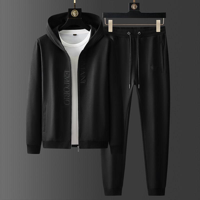 Pure Cotton Trendyy Sports Suit for Men 2024 Spring and Autum New Korean Style Trendyy Casual Loose Sweatshirt Jacket for Men Pure Cotton Trendyy Sports Suit for Men 2024 Spring and Autum New Korean Style Trendyy Casual Loose Sweatshirt Jacket for Men