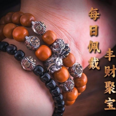 【宝箱】招財文玩手串隔珠散珠DIYアクセサリー中国風飾り