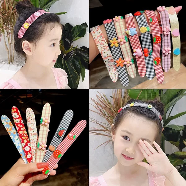 Children's baby Velcro headband hair band female hairpin girl hairpin bangs stickers broken post headband headdress hair accessories