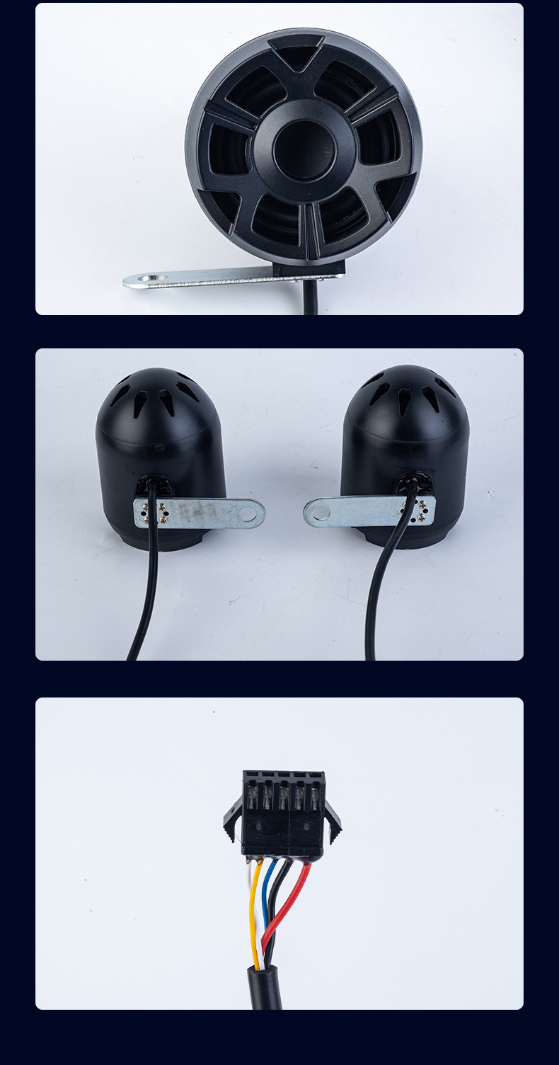 Motorcycle Bluetooth Speaker, Cross-Border Electric Vehicle Waterproof Led Light Speaker, Subwoofer, Riding Vehicle Rgb Speaker Box