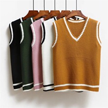 V 83235 Short Sleeves V Neck Vest �̿��������� ����